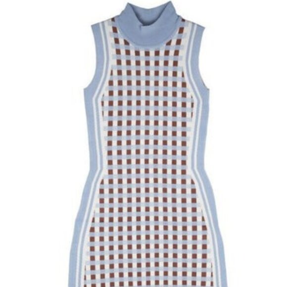 PH5 Lydia Wavy Asymmetric Dress Blue Multicolor - S - Picture 3 of 6